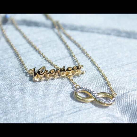 14K Personalized Name Necklace valentine day gift - Picture 3 of 5